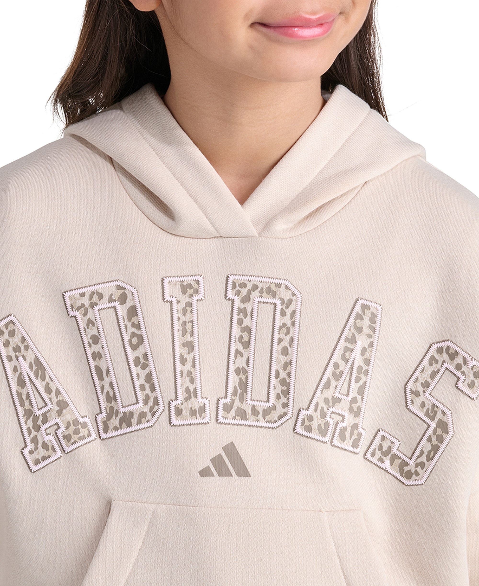 adidas Girls' 8-16 Long-Sleeve Hooded Sweatshirt - Crystal Linen