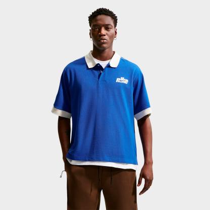 Men's Nithtke Sportswear Club Oversized Polo Shirt - Game Royal/Sail/Sail/Sail