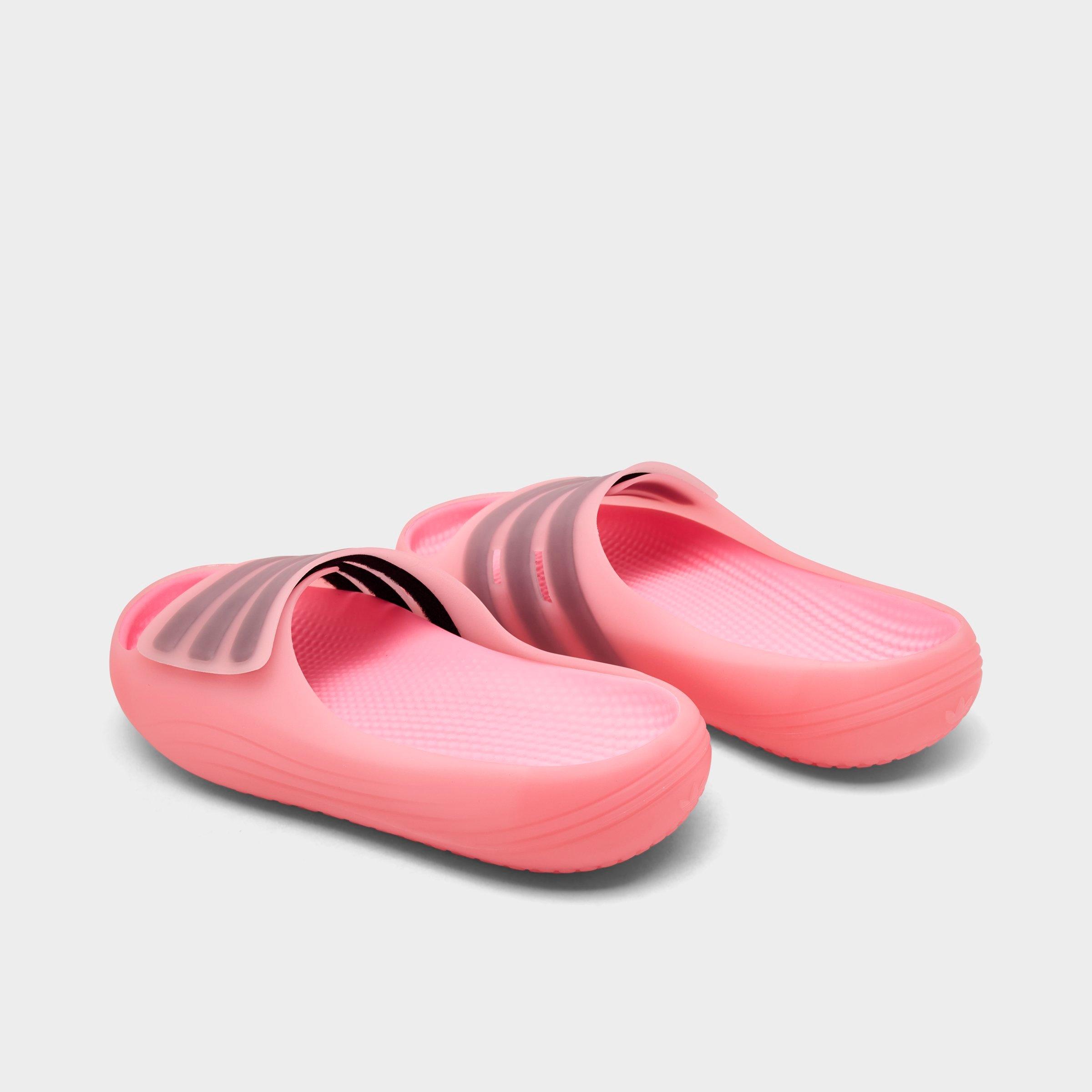 Men's adidas Originals adislide Slide Sandals - Light Pink/Core Black/Beam Pink - Back view