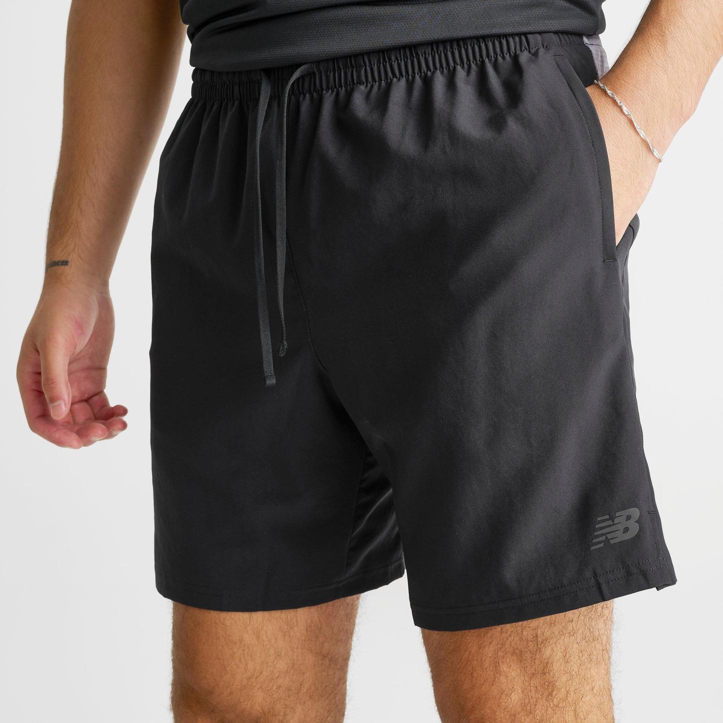 Men's New Balance Fast Days 7" Running Shorts - Black/Grey - view 5
