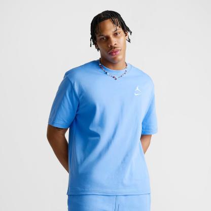 Men's Jordan Brooklyn Swoosh Logo T-Shirt - University Blue/White - view 3
