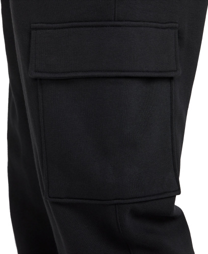 Nike Men's Club Fleece Cargo Regular-Fit Pants - Black/White