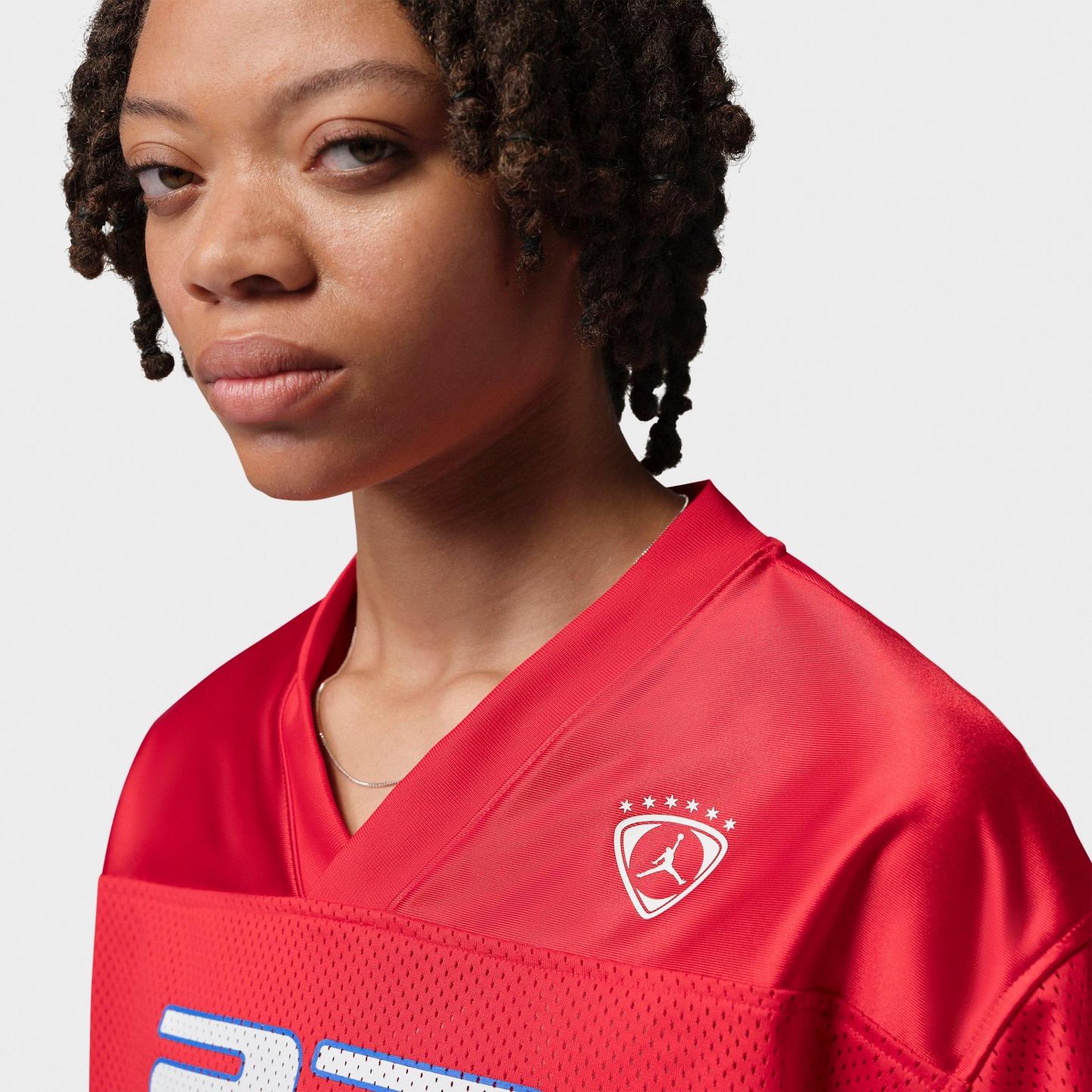 Women's Jordan Brooklyn Short-Sleeve Jersey Top - University Red