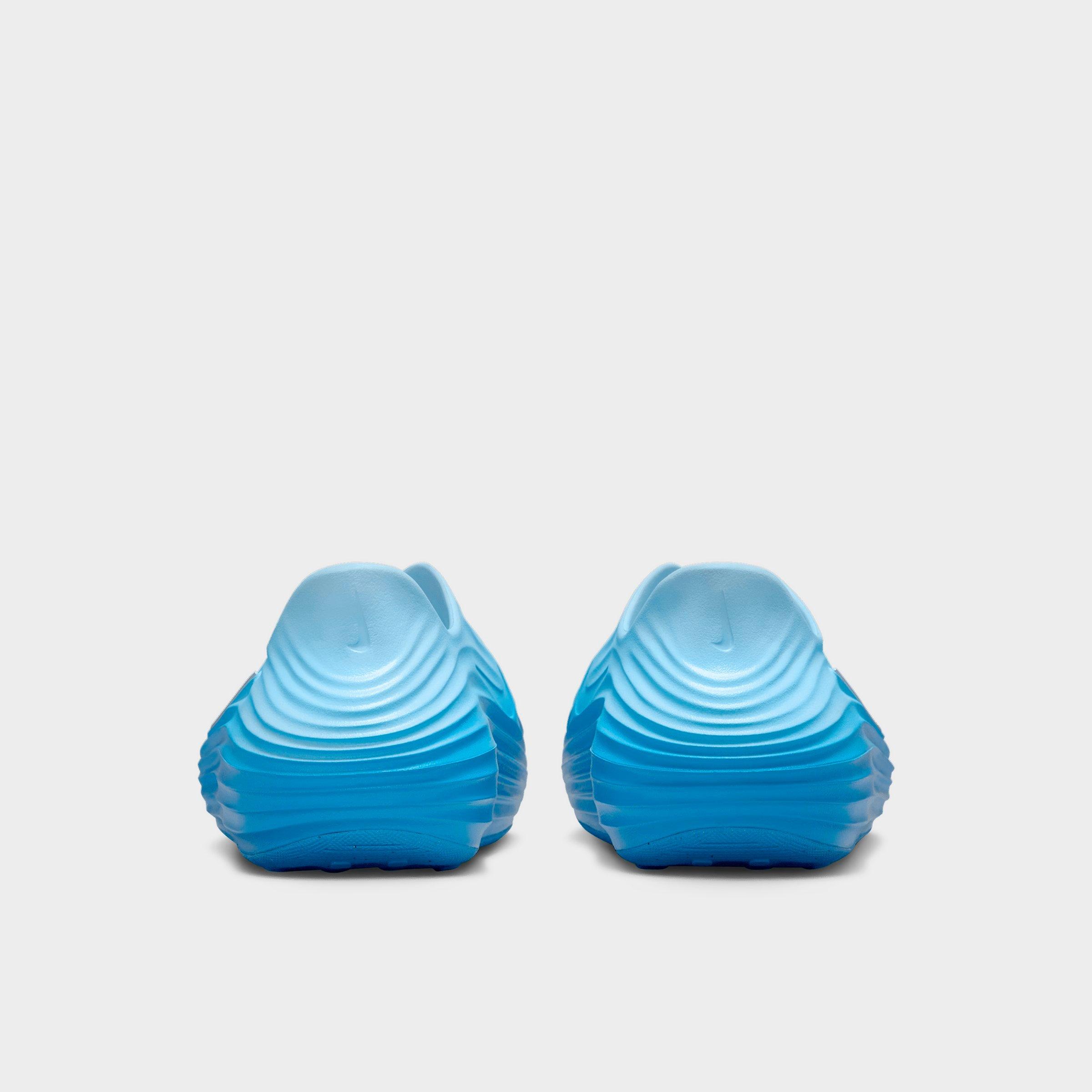 Big Kids' Nithtke ReactX Rejuven8 Recovery Casual Shoes - Glacier Blue/University Blue/Metallic Silver - Back view