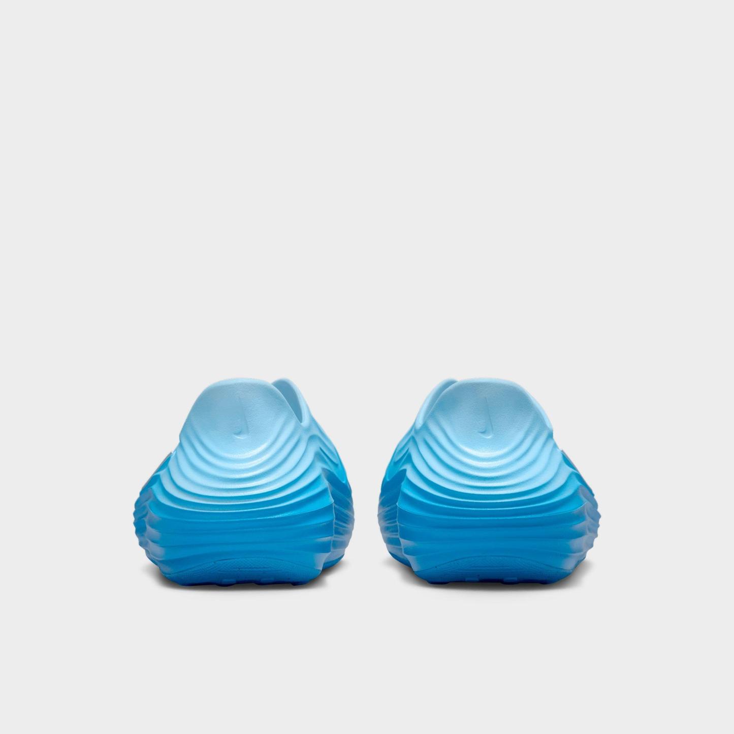 Big Kids' Nithtke ReactX Rejuven8 Recovery Casual Shoes - Glacier Blue/University Blue/Metallic Silver - Back view
