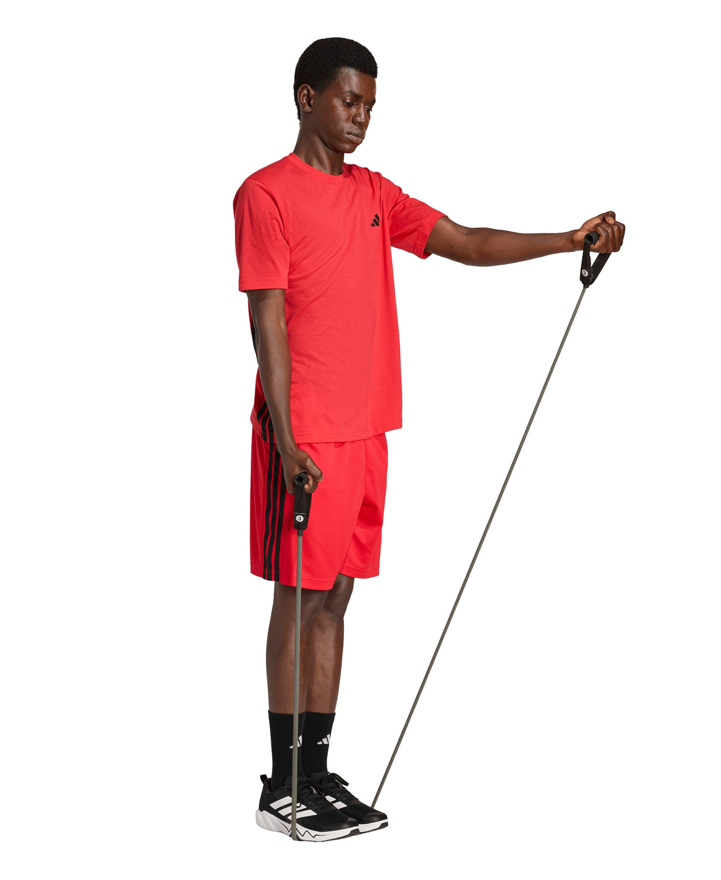 adidas Men's Workout Essentials Regular-Fit Shorts - Ruby Red