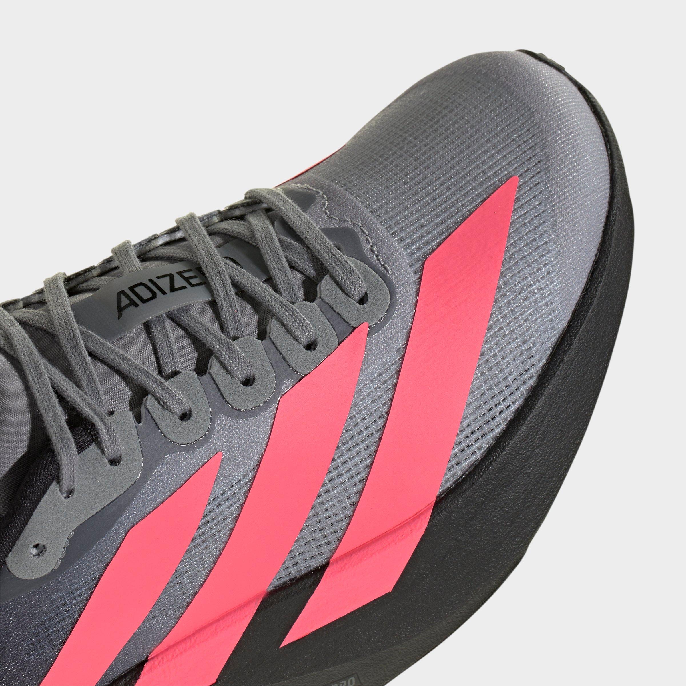 Women's adidas Adizero EVO SL Running Shoes - Part 1 - Grey/Solar Turbo/Light Onix - Detail shot