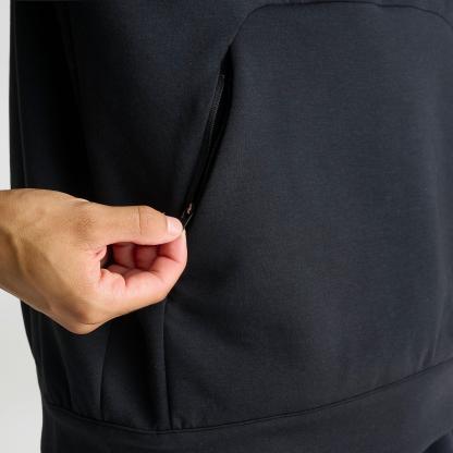 Men's Nithtke 24.7 ImpossiblySoft Dri-FIT Pullover Hoodie - Black/Black/Dark Smoke Grey