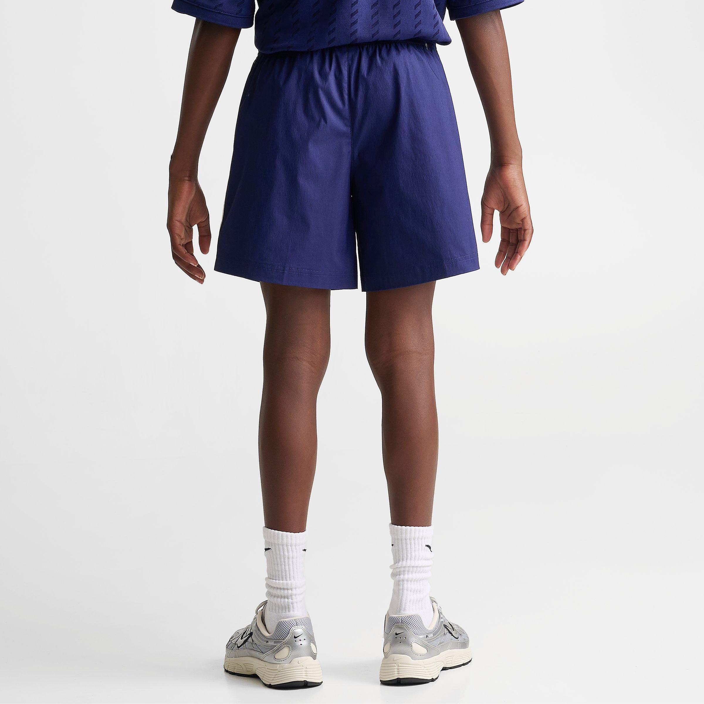 Big Kids' Nithtke Sportswear Woven Shorts - Midnight Navy/Midnight Navy/Soft Pearl/Midnight Navy