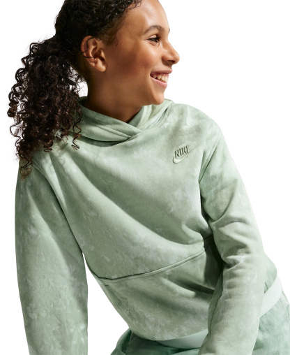 Nike Boys' and Girls' Sportswear Club 8-20 French Terry Hoodie - Barely Green/Steam