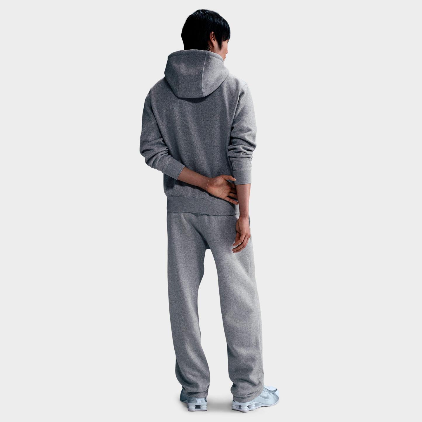 Men's Nithtke Club Fleece Premium Open-Hem Sweatpants - Dark Grey Heather/Light Smoke Grey/White