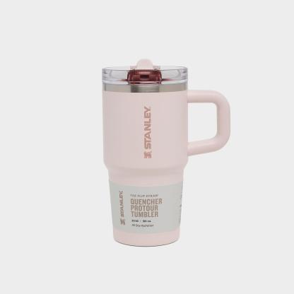 Stanley Quencher ProTour Flip Straw Tumbler (20 oz) - Rose Quartz