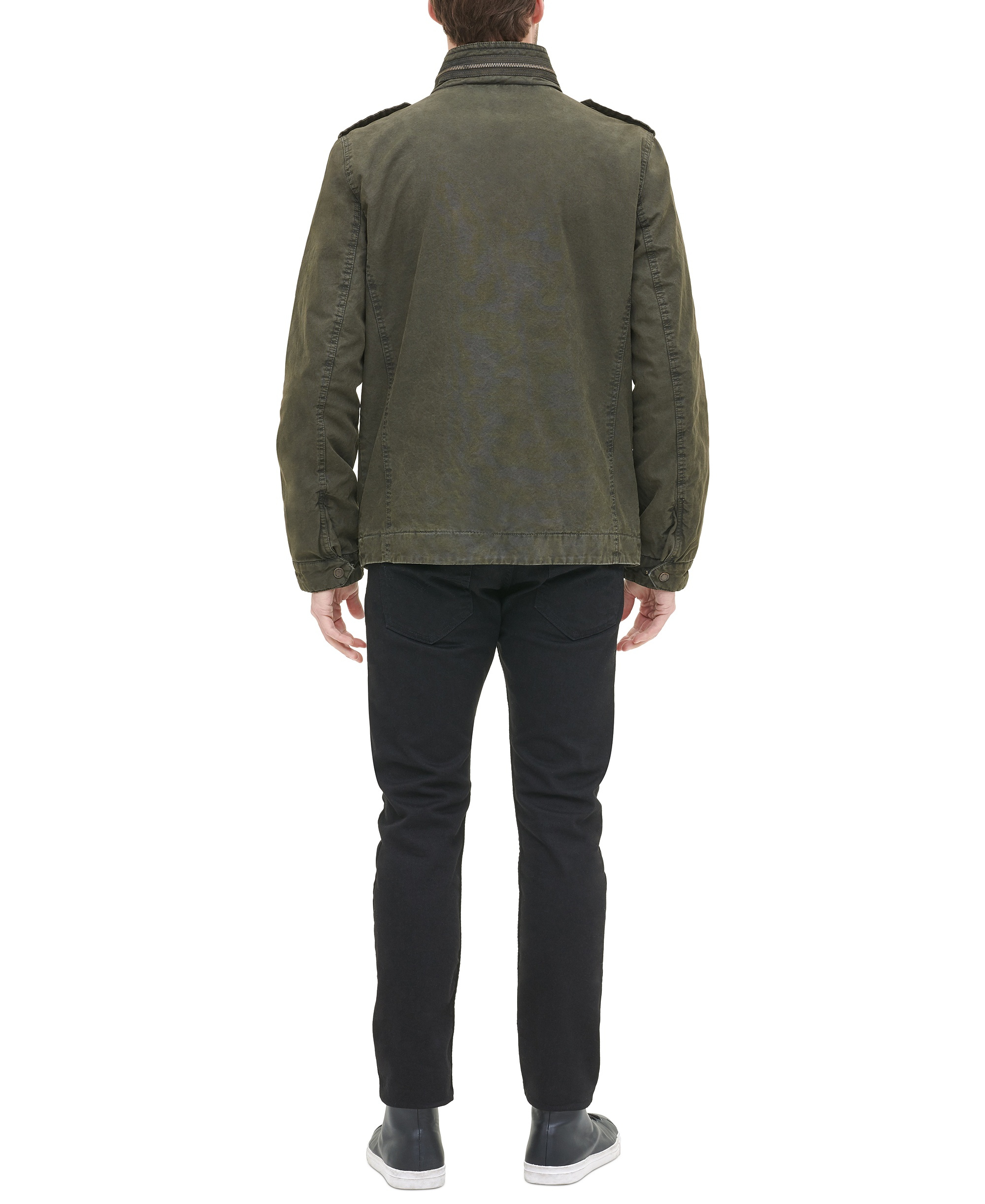 Levi's Men's Cotton Zip-Front Jacket - Olive