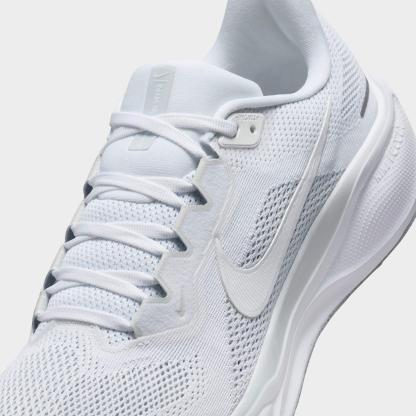 Men's Nithtke Pegasus 41 Running Shoes - White/Pure Platinum/Metallic Silver/White - Detail shot