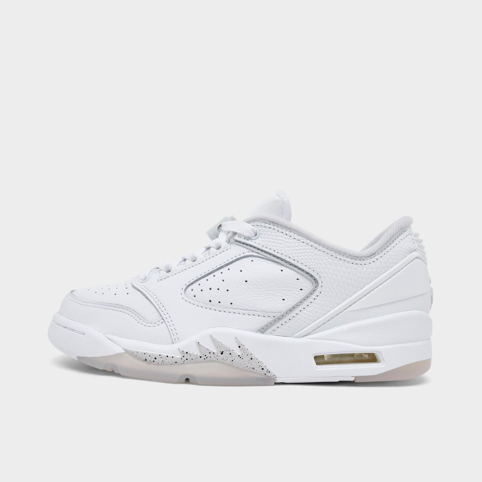 Women's Jordan Sixty Plus Low Casual Shoes - White/Anthracite/Neutral Grey - Left shoe facing left. Outside of the shoe. - view 1