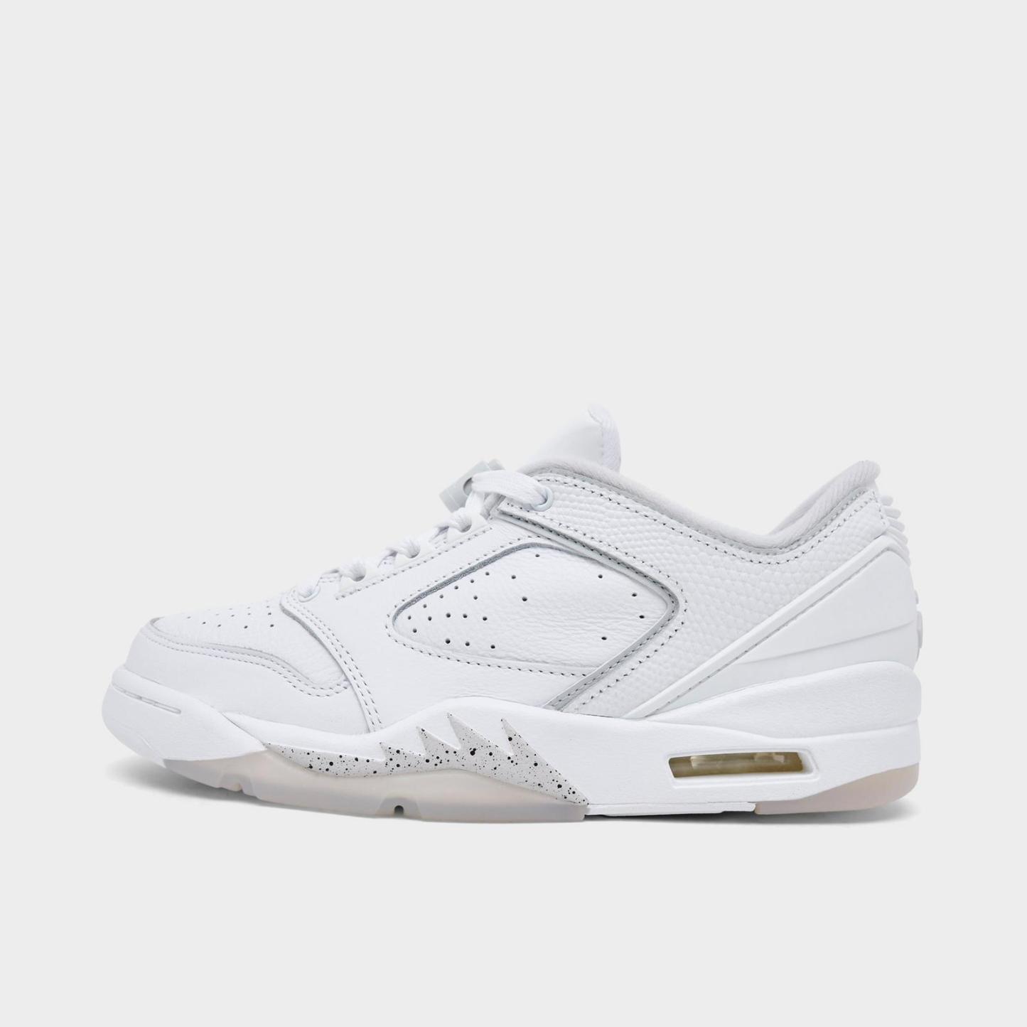 Women's Jordan Sixty Plus Low Casual Shoes - White/Anthracite/Neutral Grey - Left shoe facing left. Outside of the shoe. - view 1