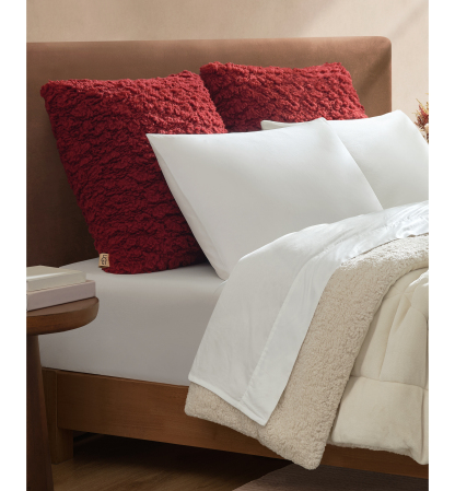 UGG® Shira Chunky Euro Pillow, 24" x 24" - Coffee Ber