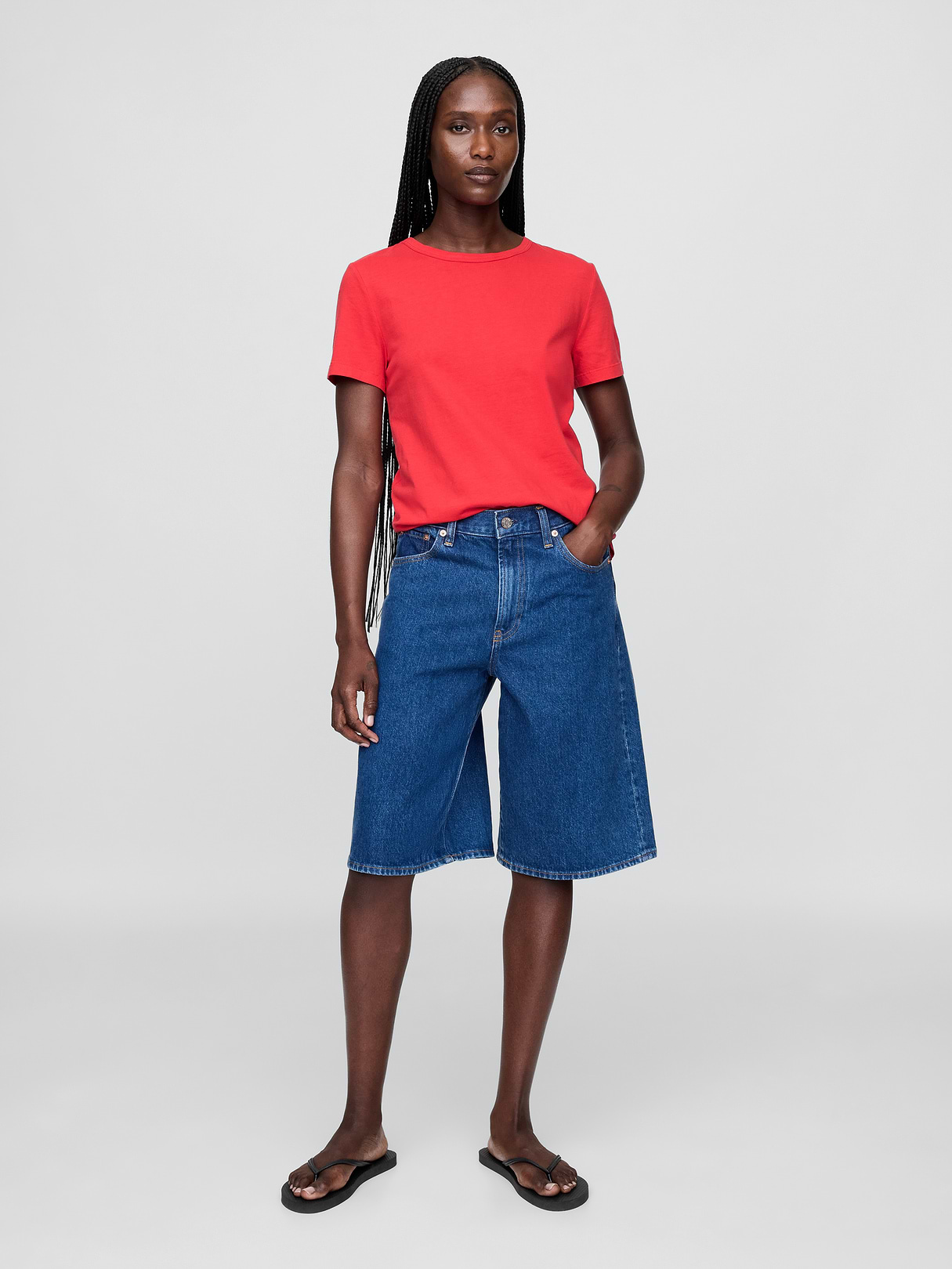 Organic Cotton VintageSoft T-Shirt - Tomato red