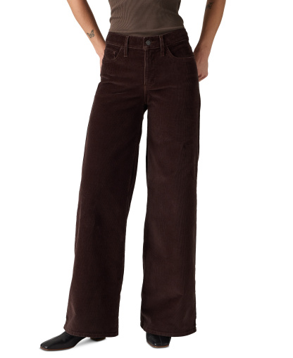 Levi's Women's 318 Shaping Stellar-Stretch Wide-Leg Jeans - Mole/java Twill