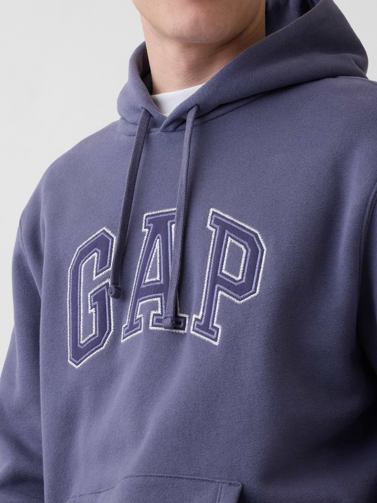 Adult VintageSoft Arch Logo Hoodie - Storm blue