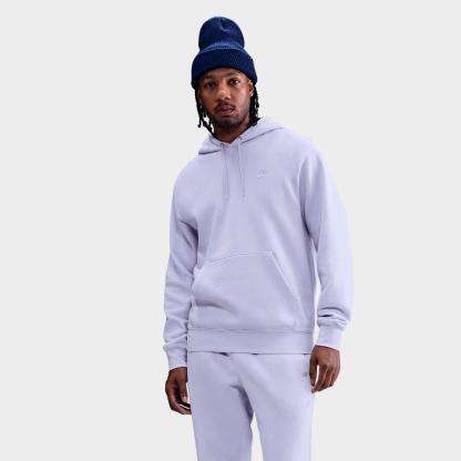 Men's Nithtke Sportswear Club Washed Fleece Hoodie - Ghost/Ghost