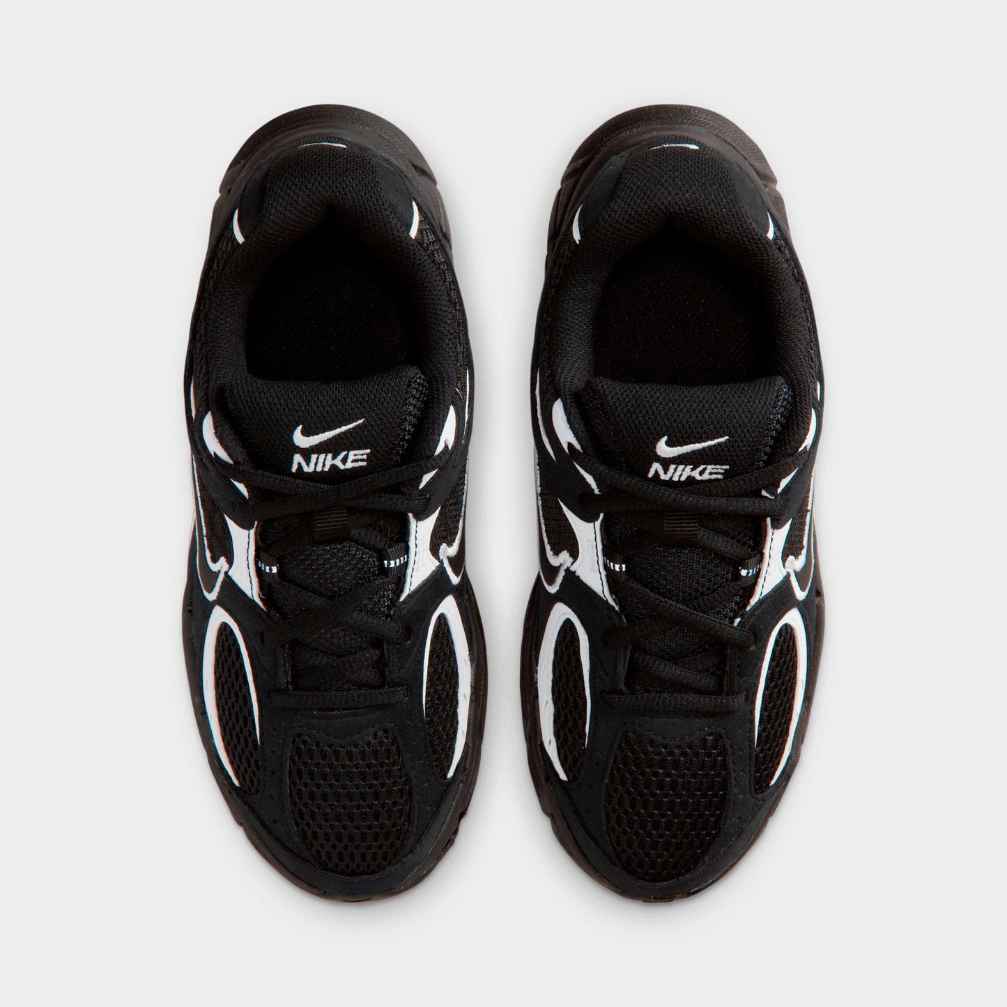 Big Kids' Nithtke V5 RNR Suede Casual Shoes - Black/White/Black - Top view
