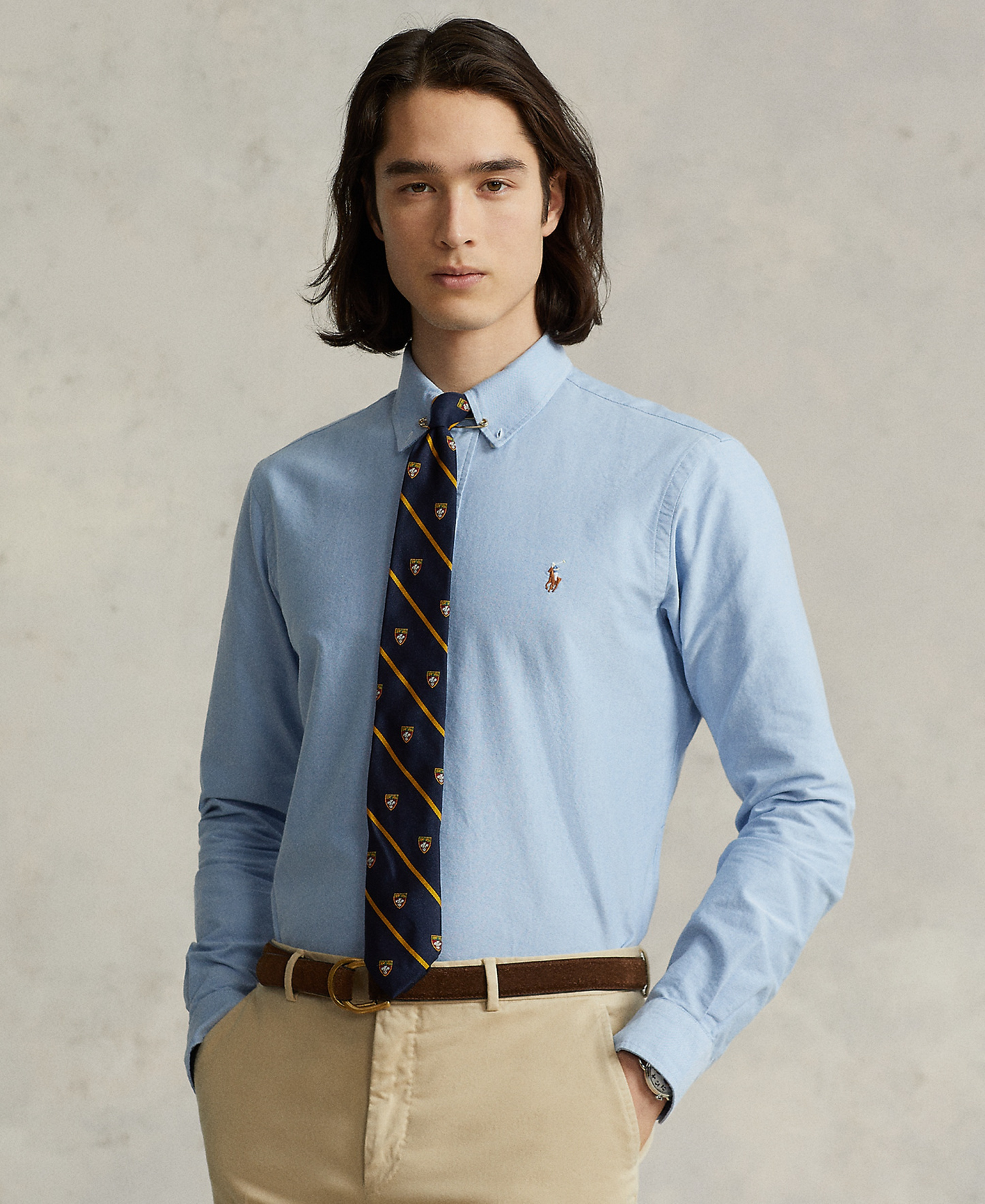 Polo Ralph Lauren Men's Custom Fit Oxford Shirt - Blue