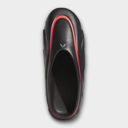 Men's adidas Anthony Edwards 3 Mules - Core Black/Lucid Red - Top view