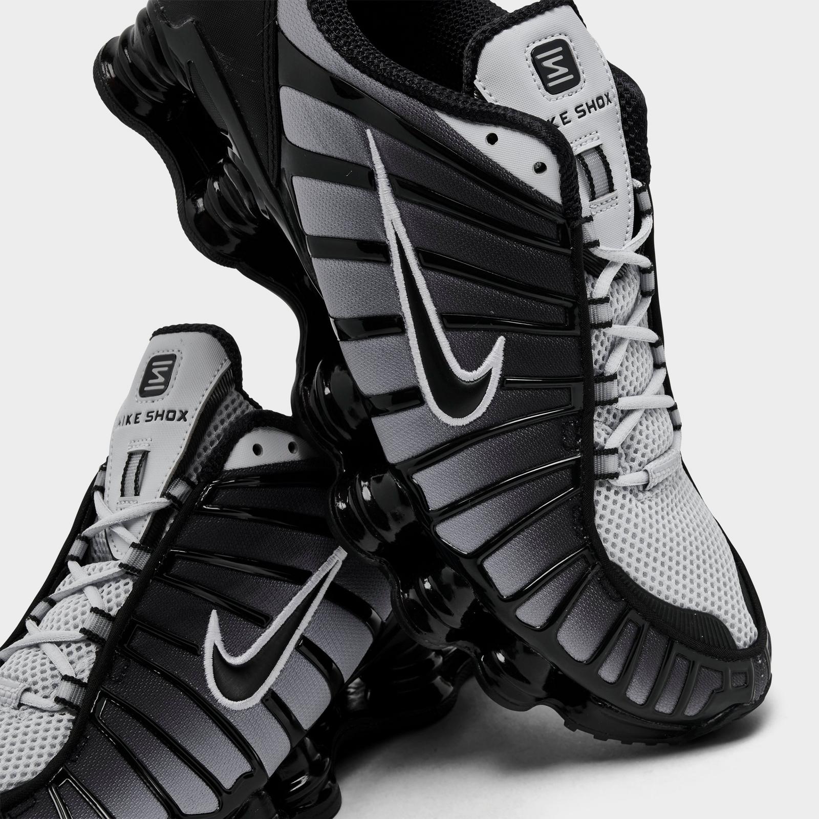 Men's Nike Shox TL Casual Shoes - Black/Pure Platinum/White