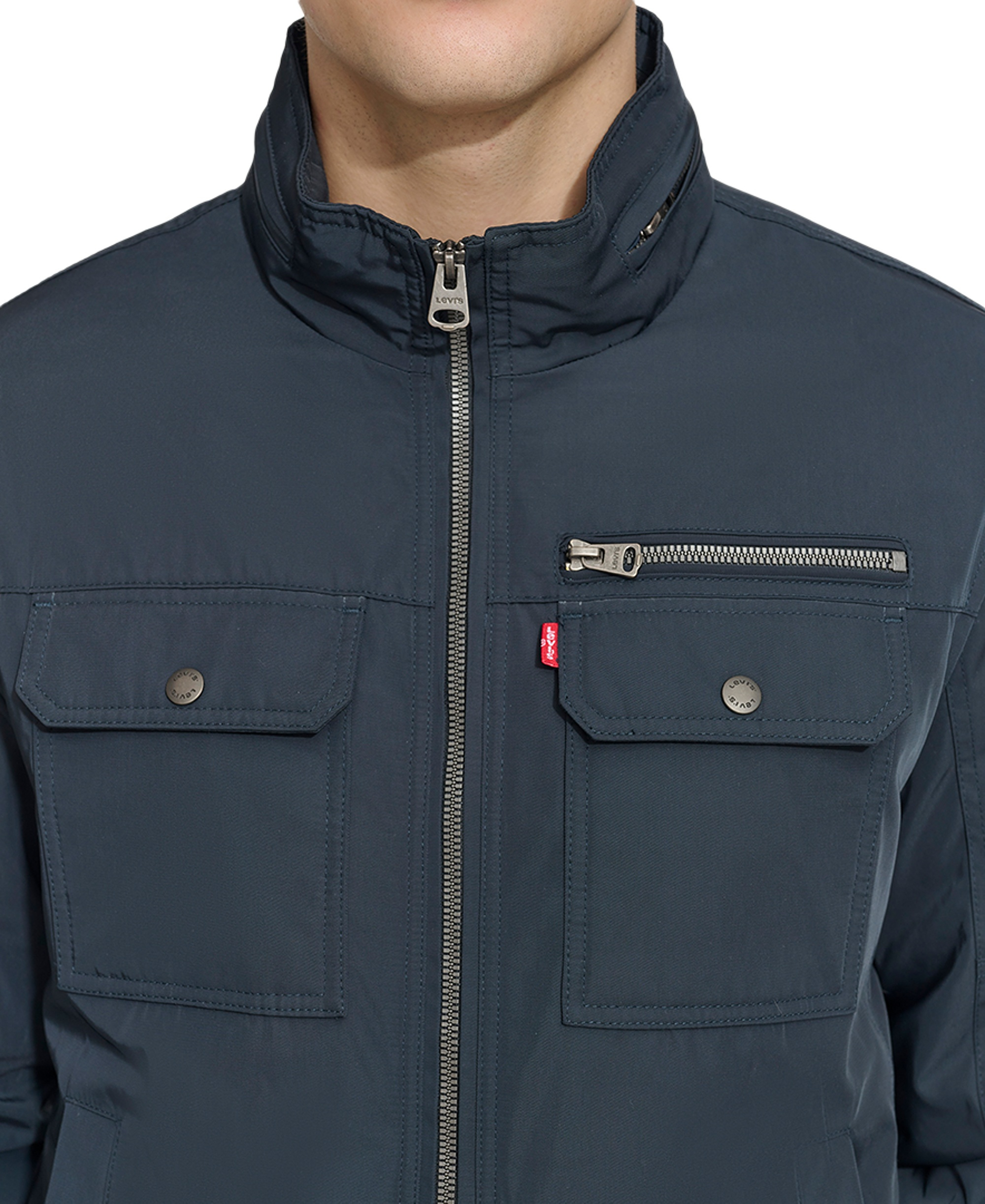 Levi's Men's Twill Stand-Collar Jacket - Navy