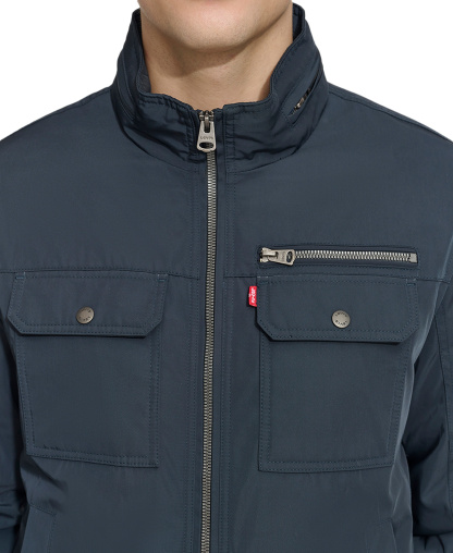 Levi's Men's Twill Stand-Collar Jacket - Navy