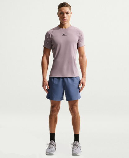 Nike Men's Pro Training Dri-Fit Short-Sleeve T-Shirt - Light Violet/Black