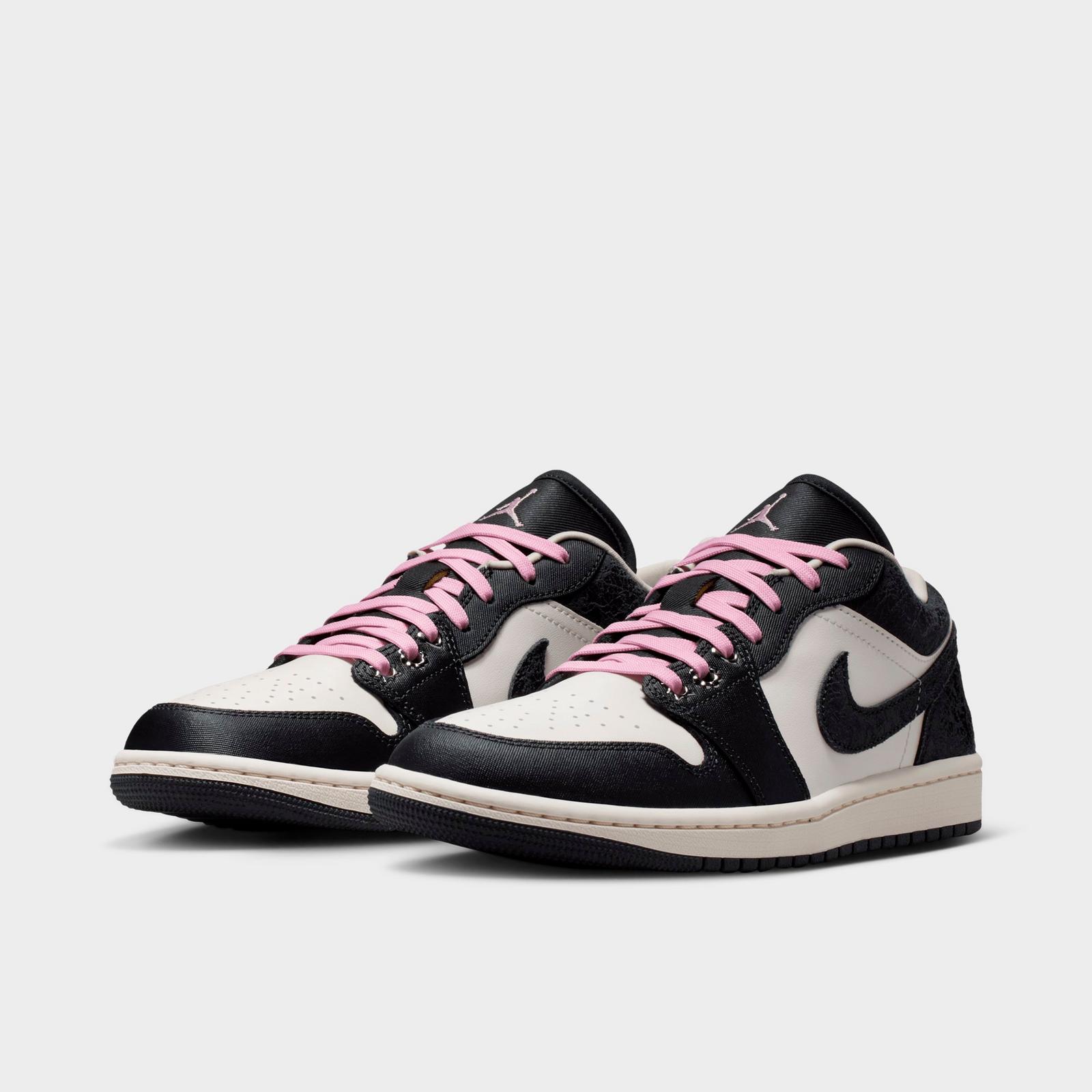 Women's Air Jordan Retro 1 Low SE Casual Shoes - Anthracite/Sail/Coconut Milk/Iced Carmine - view 2