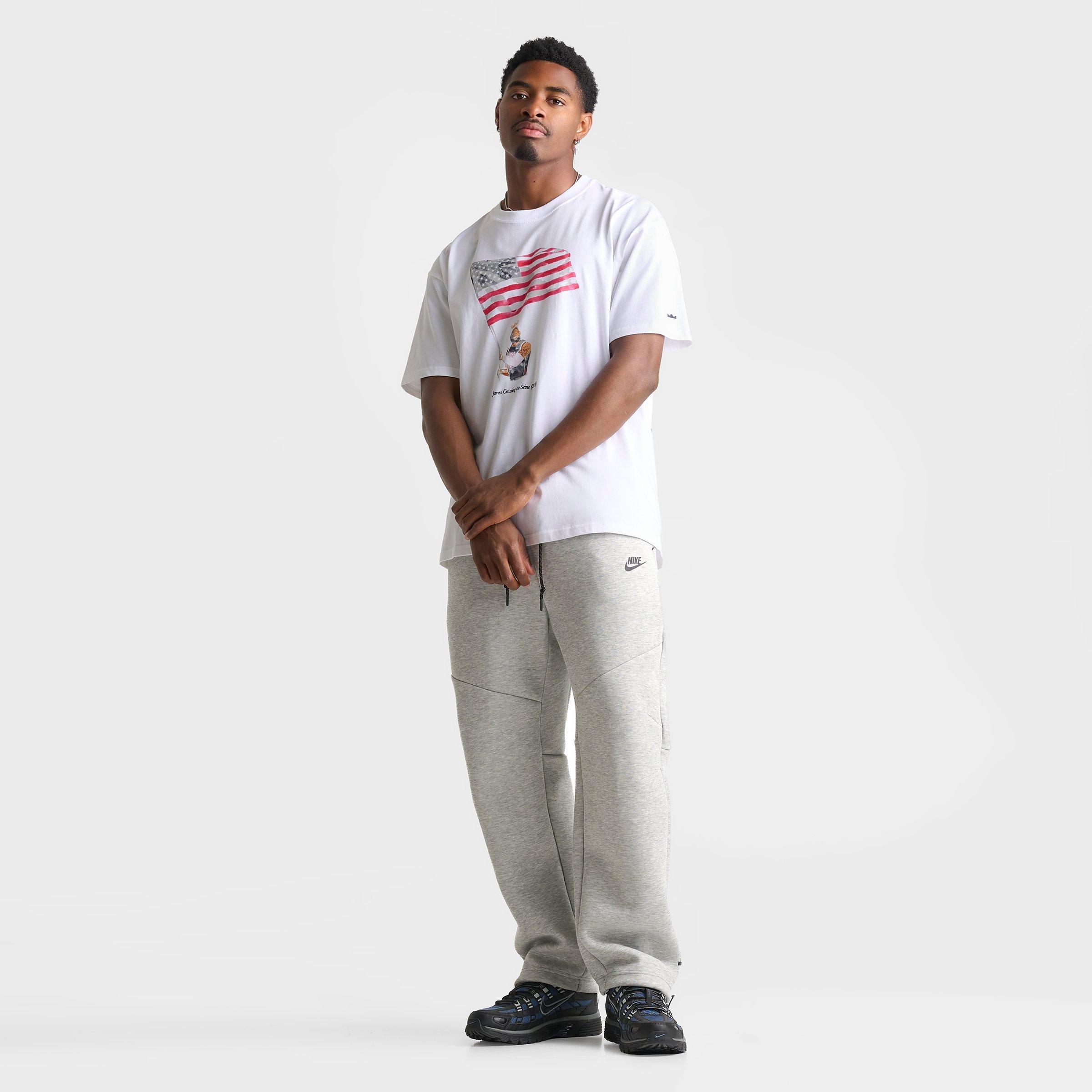 Men's Nithtke LeBron Old Glory Basketball T-Shirt - White