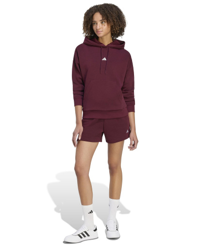 adidas Women's Essentials Long-Sleeve Logo Hoodie - Frozen Purple/White