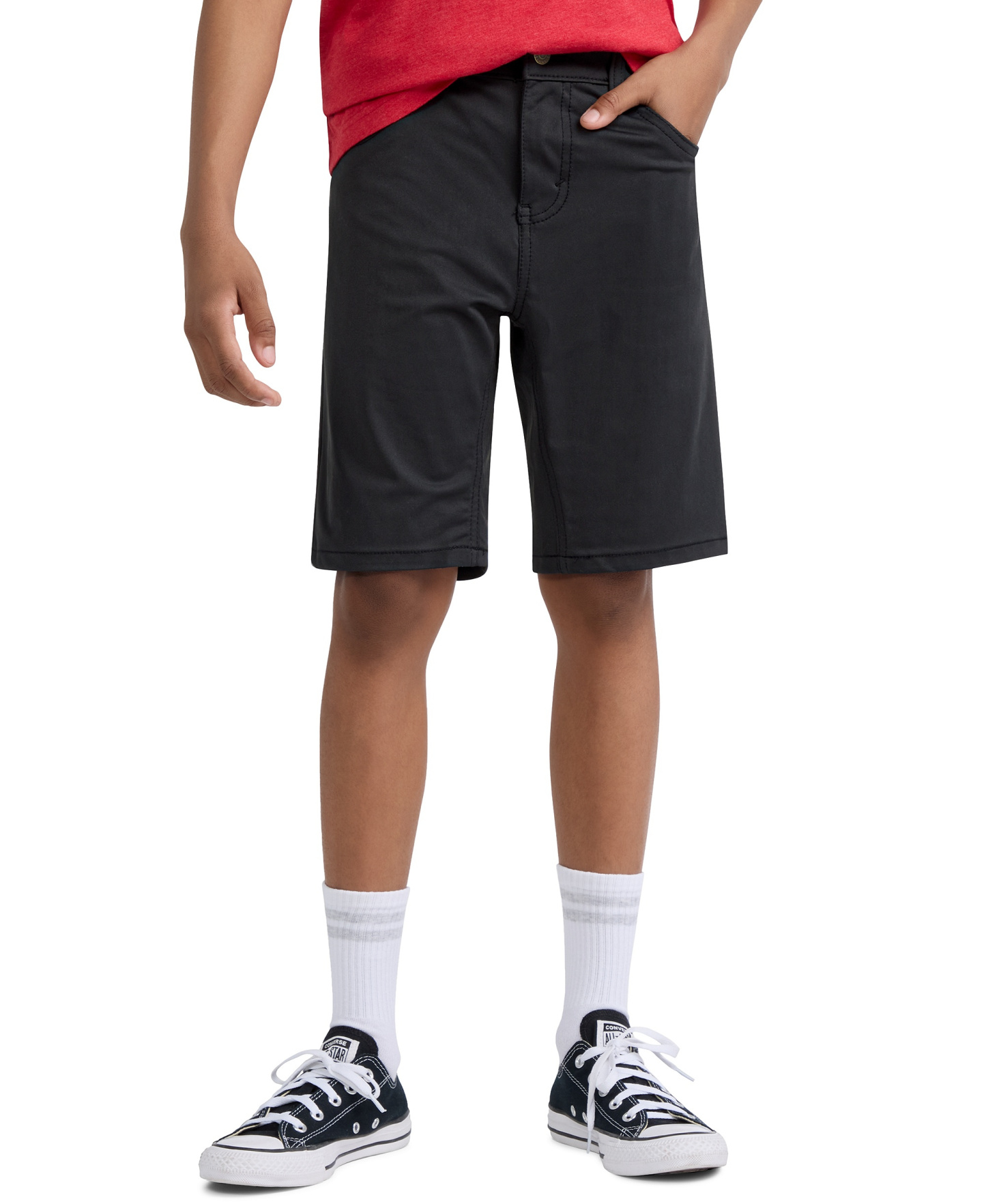 Levi's Boys' 8-20 Slim-Fit Performance Stretch Shorts - Jet Black