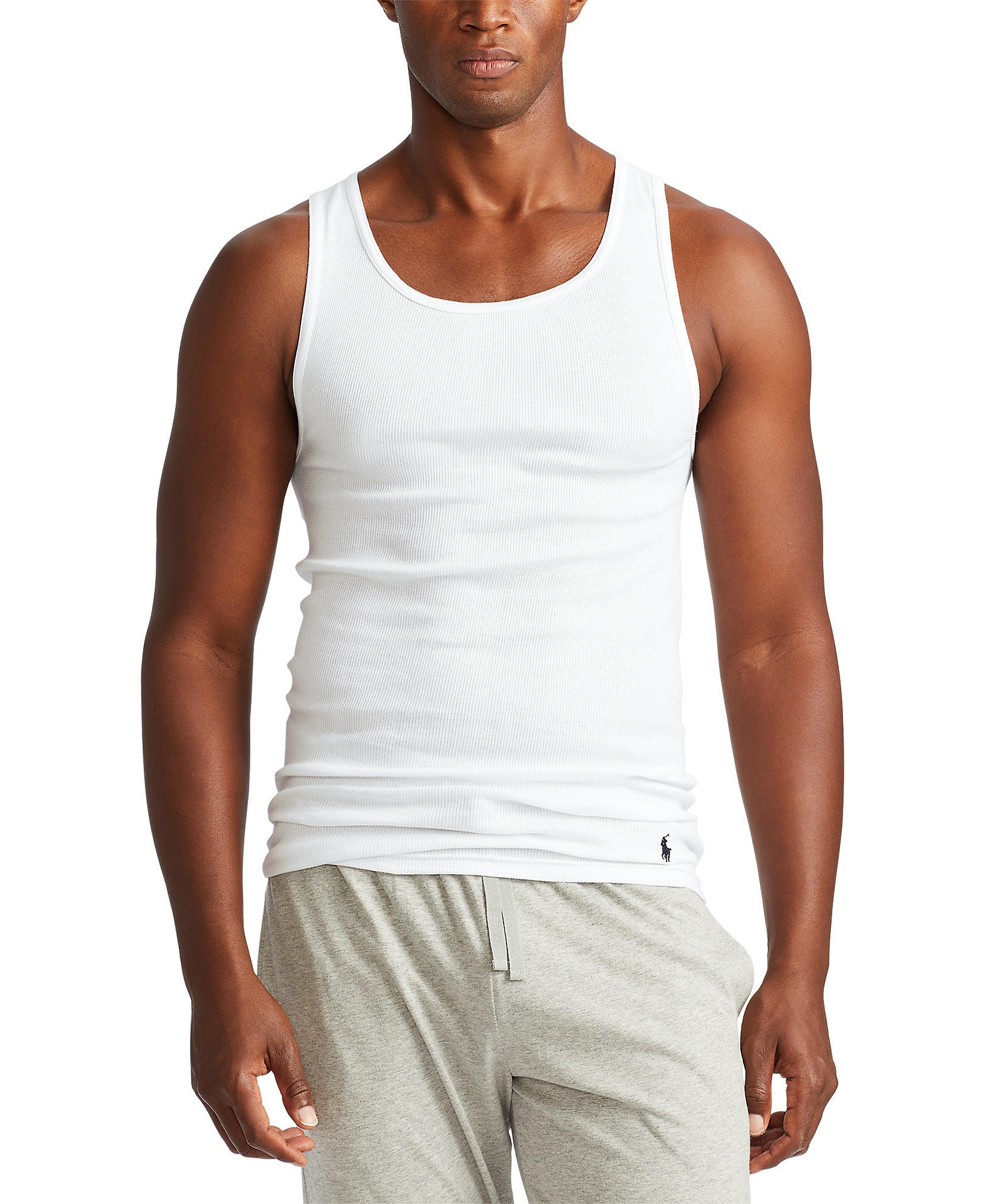 Polo Ralph Lauren Men's 3-Pack Classic-Fit Tank Tops - White