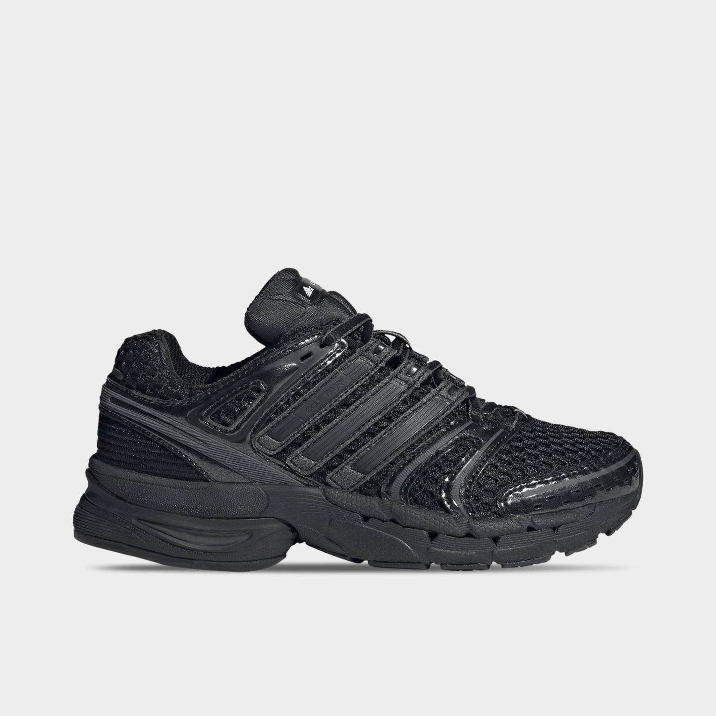 Girls' Big Kids' adidas x Liberty London Adistar Control 5 Casual Shoes - Core Black/Carbon/Grey Five - Left shoe facing left. Outside of the shoe.