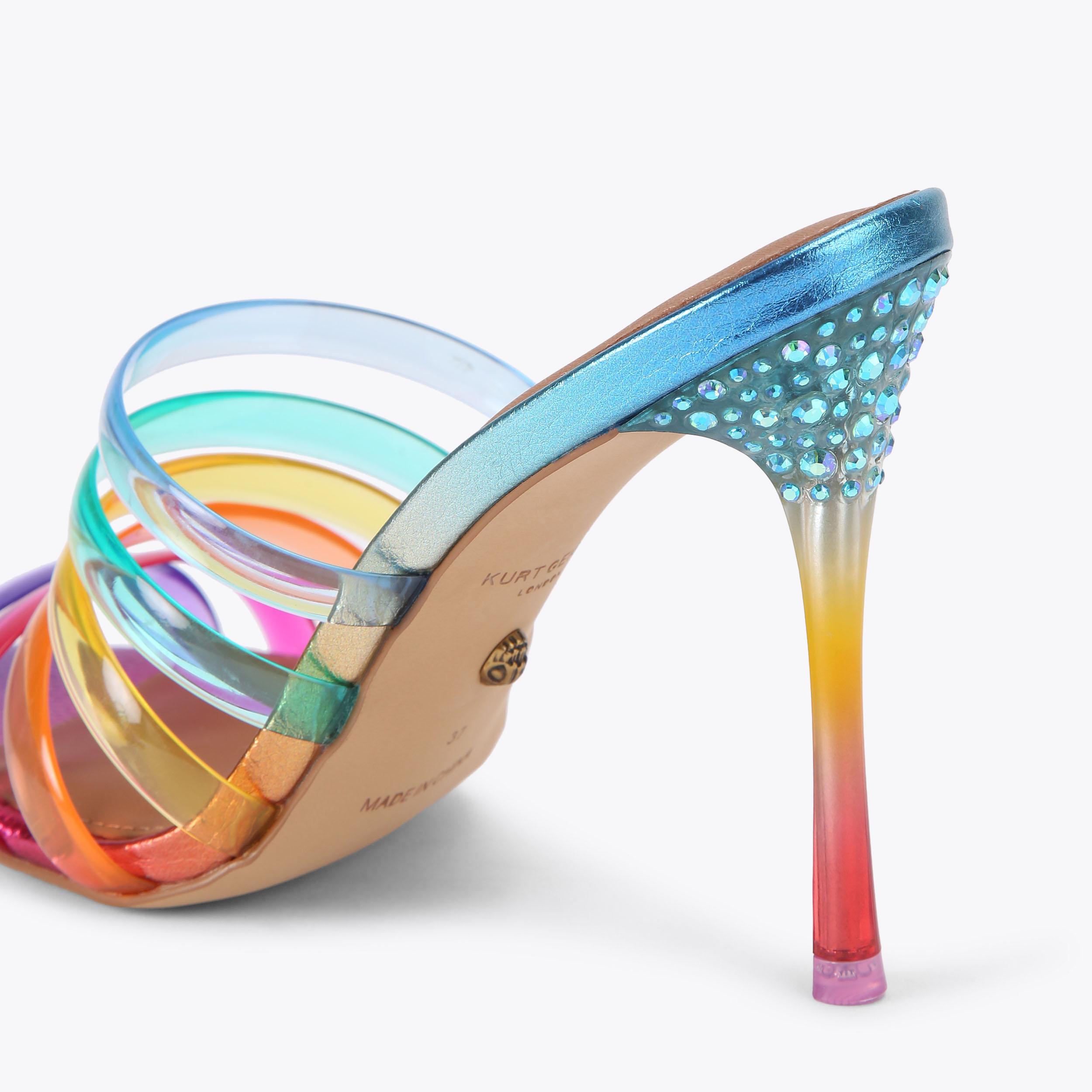 Kurt Geiger London Rainbow Jelly Strap Sandal - Multi Colored - view 4