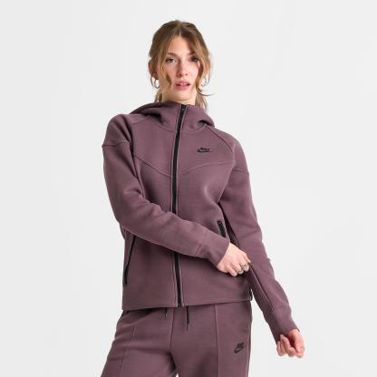 Women's Nithtke Sportswear Tech Fleece Windrunner Full-Zip Hoodie - Tattoo/Black