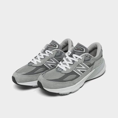 Women's New Balance Made in USA 990v6 Running Shoes - Grey/Grey - view 2