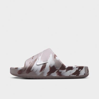 Women's Nithtke Calm 2.0 Slide Sandals - Sail/Mink Brown/Moon Particle - Left shoe facing left. Outside of the shoe.