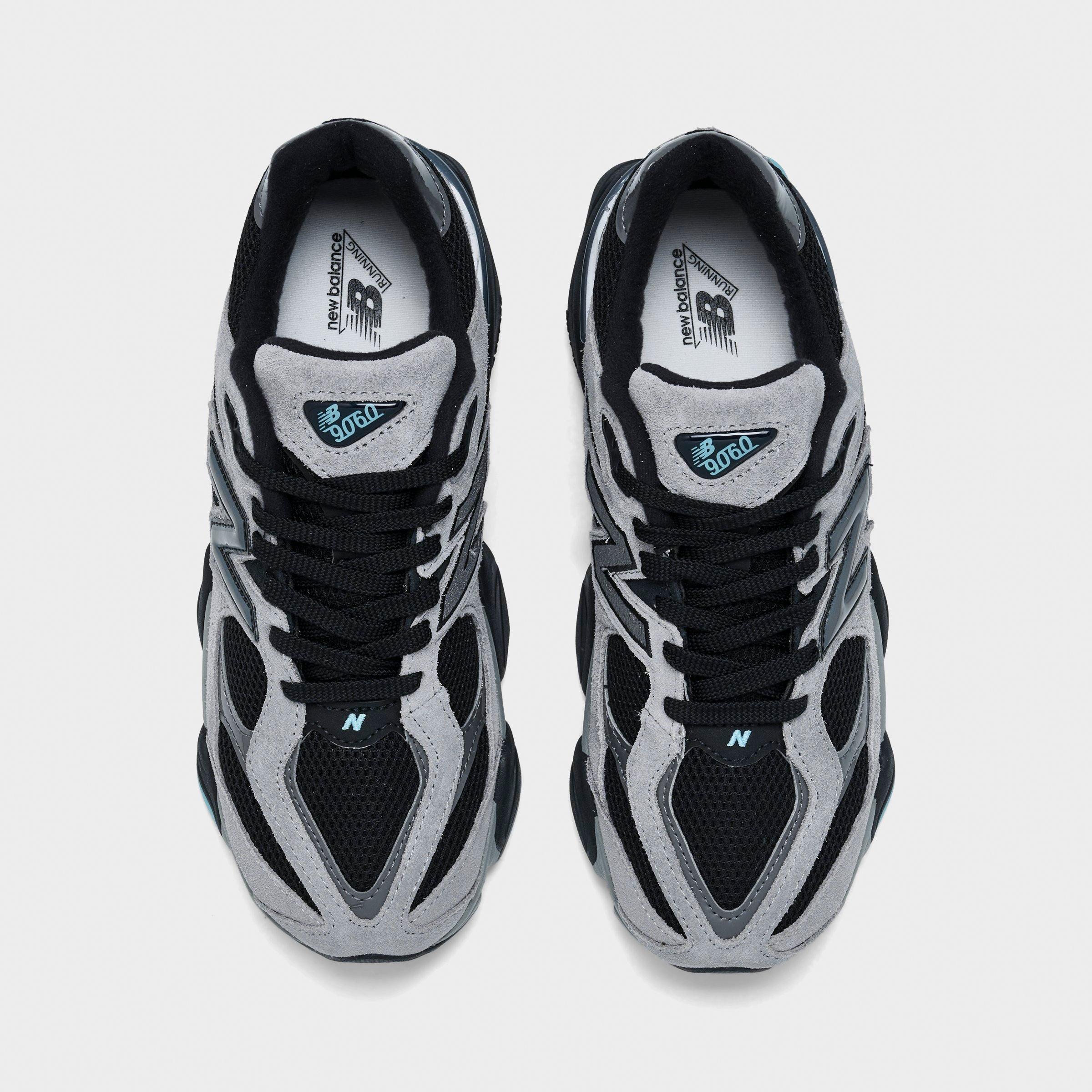 Big Kids' New Balance 9060 Casual Shoes - Grey/Black/Blue - view 5