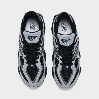Big Kids' New Balance 9060 Casual Shoes - Grey/Black/Blue - view 5
