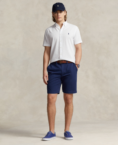 Polo Ralph Lauren Men's RL Prepster Classic-Fit Seersucker Shirt - White