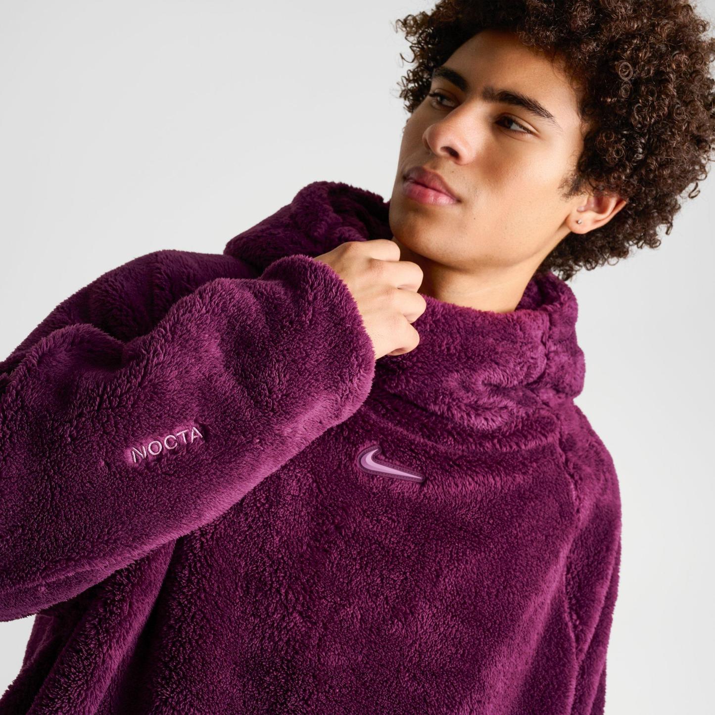 Nithtke NOCTA Chalet Full-Zip Polar Top - Bordeaux/Light Bordeaux