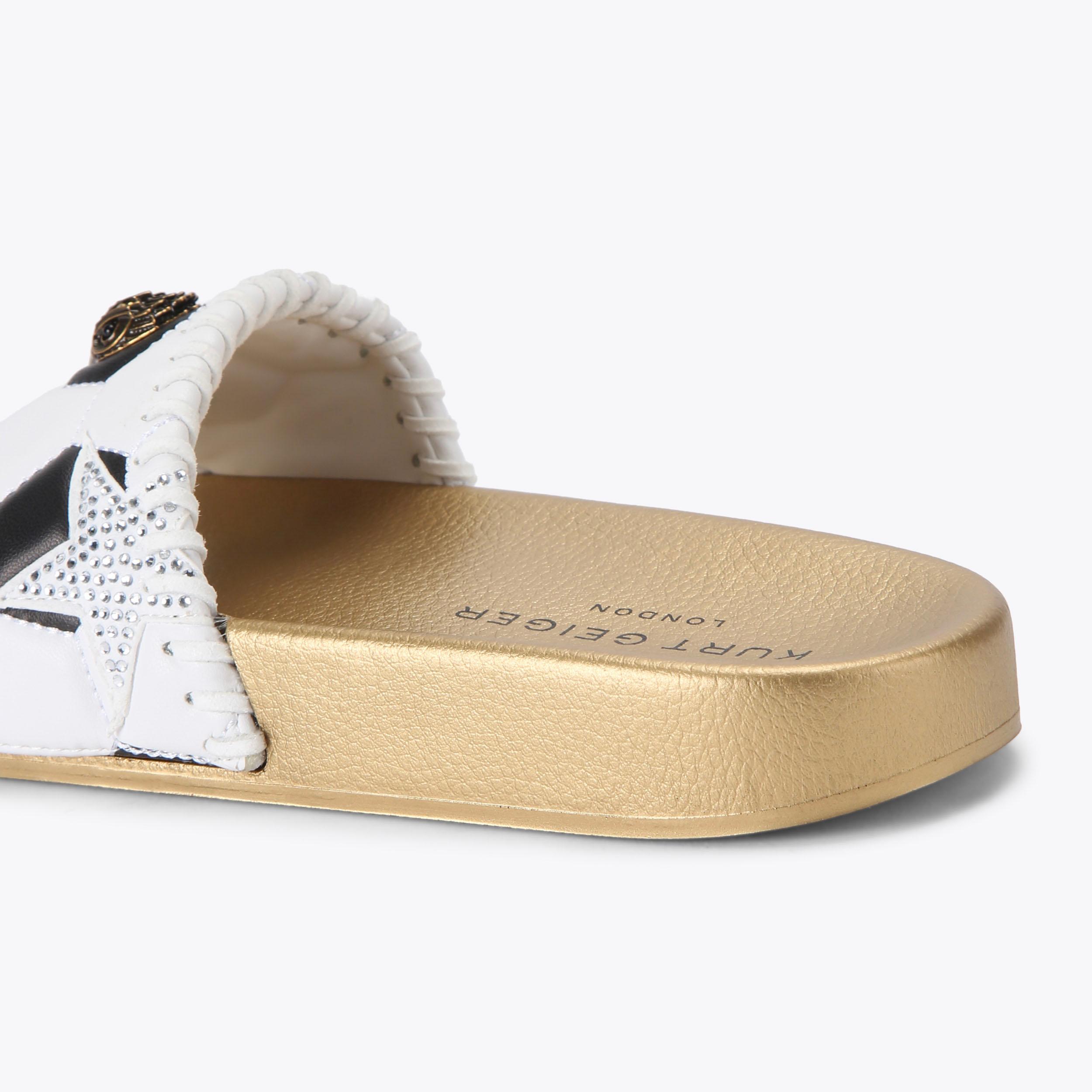 Kurt Geiger London Meena Eagle Soccer Slide - White - view 4