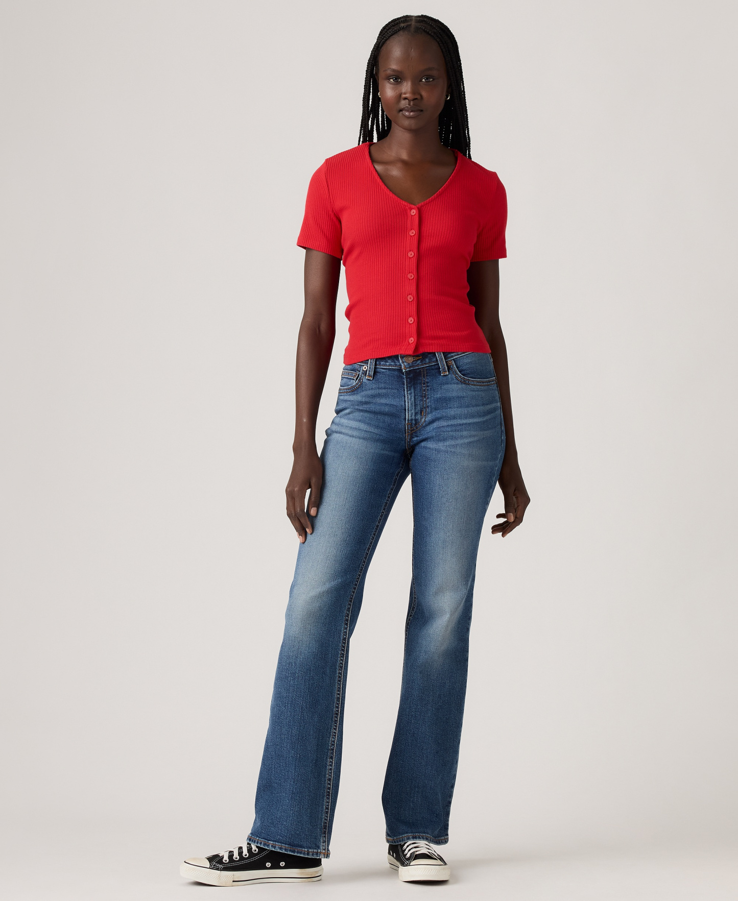 Levi's Women's Superlow Low-Rise Bootcut Jeans - Darted Denim