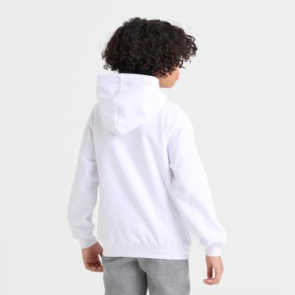 Big Kids' Jordan Jumpman Pullover Hoodie - White - view 4