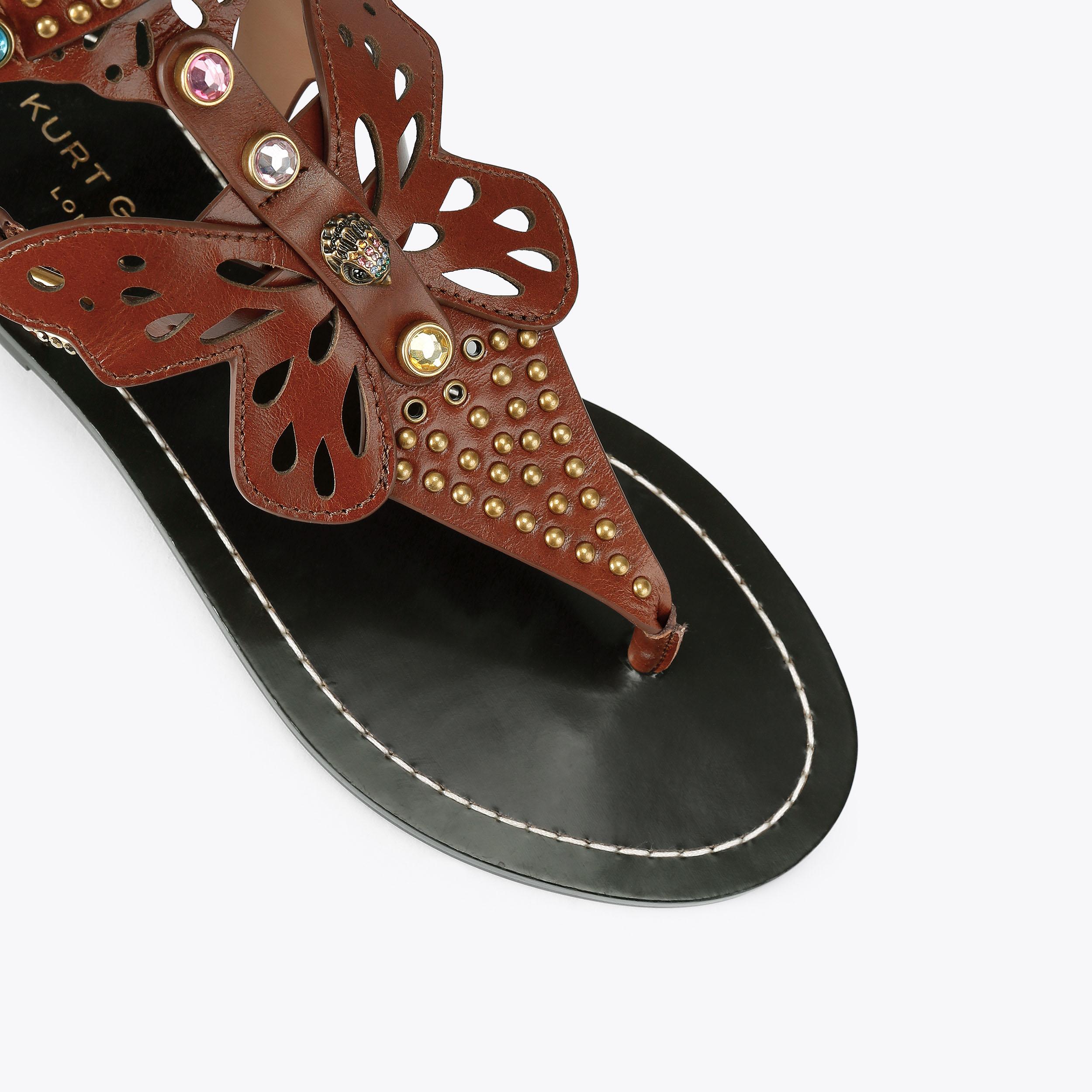 Kurt Geiger London Boho Butterfly Gladiator - Brown - view 5